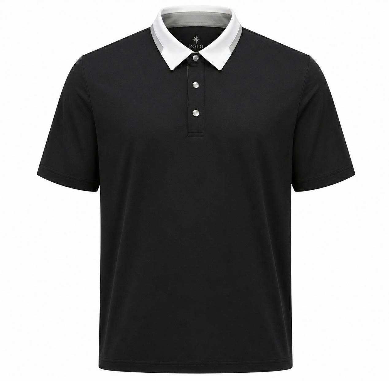 Black Classic Polo trên nền trung tính